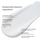 Solawave Light Therapy Boosting Face and Neck Serum in a sleek skincare topical bottle with a pump dispenser.