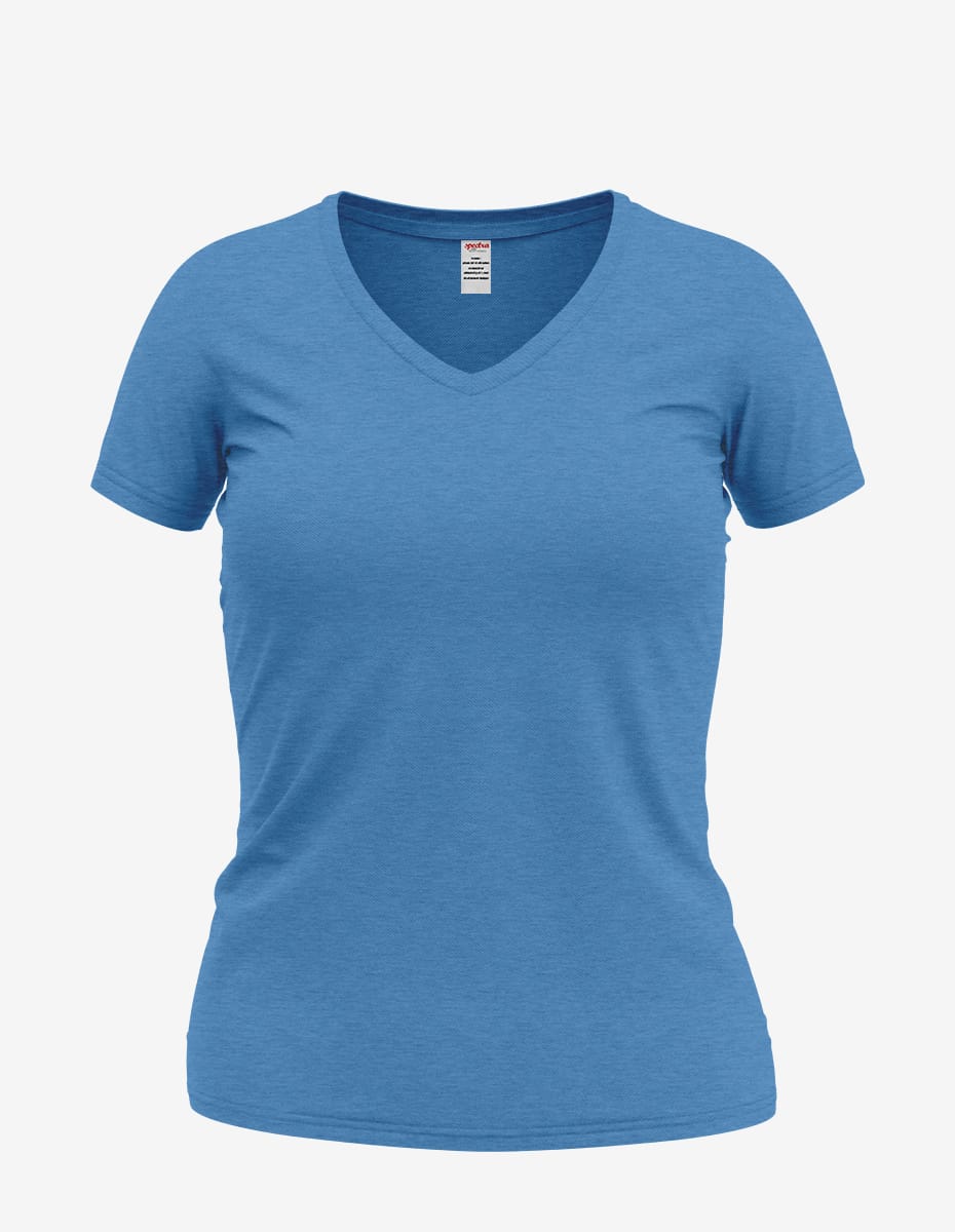 Light blue heather Wonder V-Neck women&