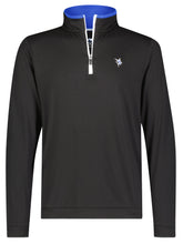 Black White Water Life Long Beach quarter zip long sleeve shirt made of ultra-soft, lightweight fabric.