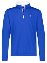 Royal blue Long Beach quarter zip long sleeve shirt by White Water Life, showcasing its ultra-soft, lightweight fabric and comfortable fit.