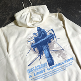 Bone-colored Lost Connection hoodie by Any Means Necessary Clothing, featuring a comfortable pullover design and graphic print.