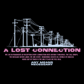 Lost Connection hoodie by Any Means Necessary Clothing with a graphic design on the front, casual pullover hoodie for everyday wear.