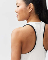 White Goal Five Mesh It To Me training tank top with breathable mesh fabric, designed for active fitness and workout wear.