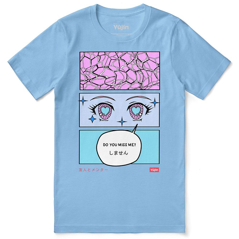 Miss Me T-Shirt from Yūjin Clothing featuring a casual fit and stylish design, perfect for everyday wear.