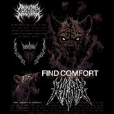 Any Means Necessary Clothing Mantra zip-up hoodie with artistic design, front zipper, and comfortable fit.