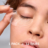 Maree eye patches for puffy eyes, clear gel with soothing ingredients, designed to reduce puffiness and refresh the eye area.