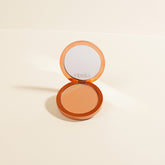 YENSA Super Serum Silk Matte Powder Foundation in a pressed powder compact, showcasing smooth, lightweight coverage.