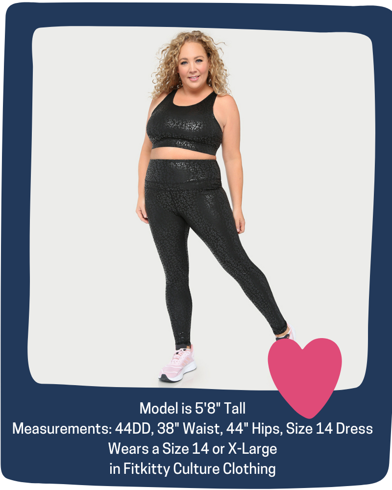 Metallic cheetah print active leggings from Fitkitty Culture, designed for yoga and athleisure wear with a shiny, stylish finish.