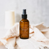 Pretty Farm Girl magnesium mist body spray toner spray bottle with mist nozzle, showcasing the product on a neutral background.