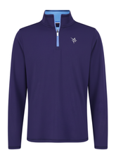 White Water Life Montauk navy quarter zip midweight comfort shirt with a quarter zip neckline and soft fabric.