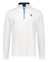 White Water Life Montauk quarter zip midweight comfort sweater in white, featuring a cozy zipper design and soft fabric.
