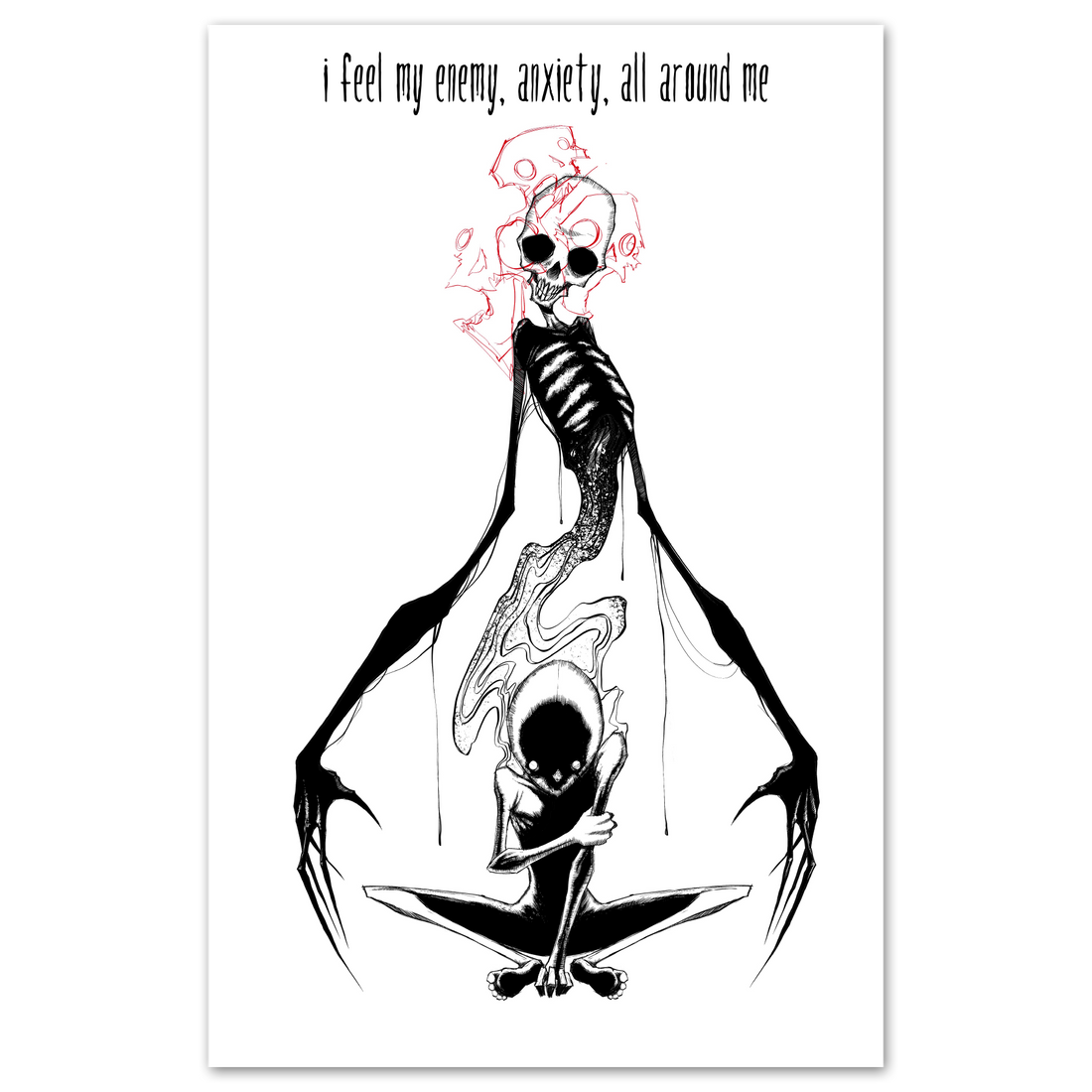 My Enemy poster by Any Means Necessary Clothing featuring bold design and striking artwork on 11x17 inch print.