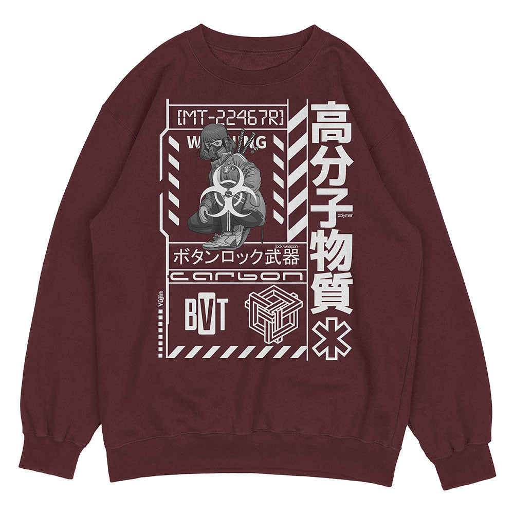 Yūjin Clothing Near Future sweatshirt in soft fabric with a modern design, featuring a comfortable fit and stylish look.