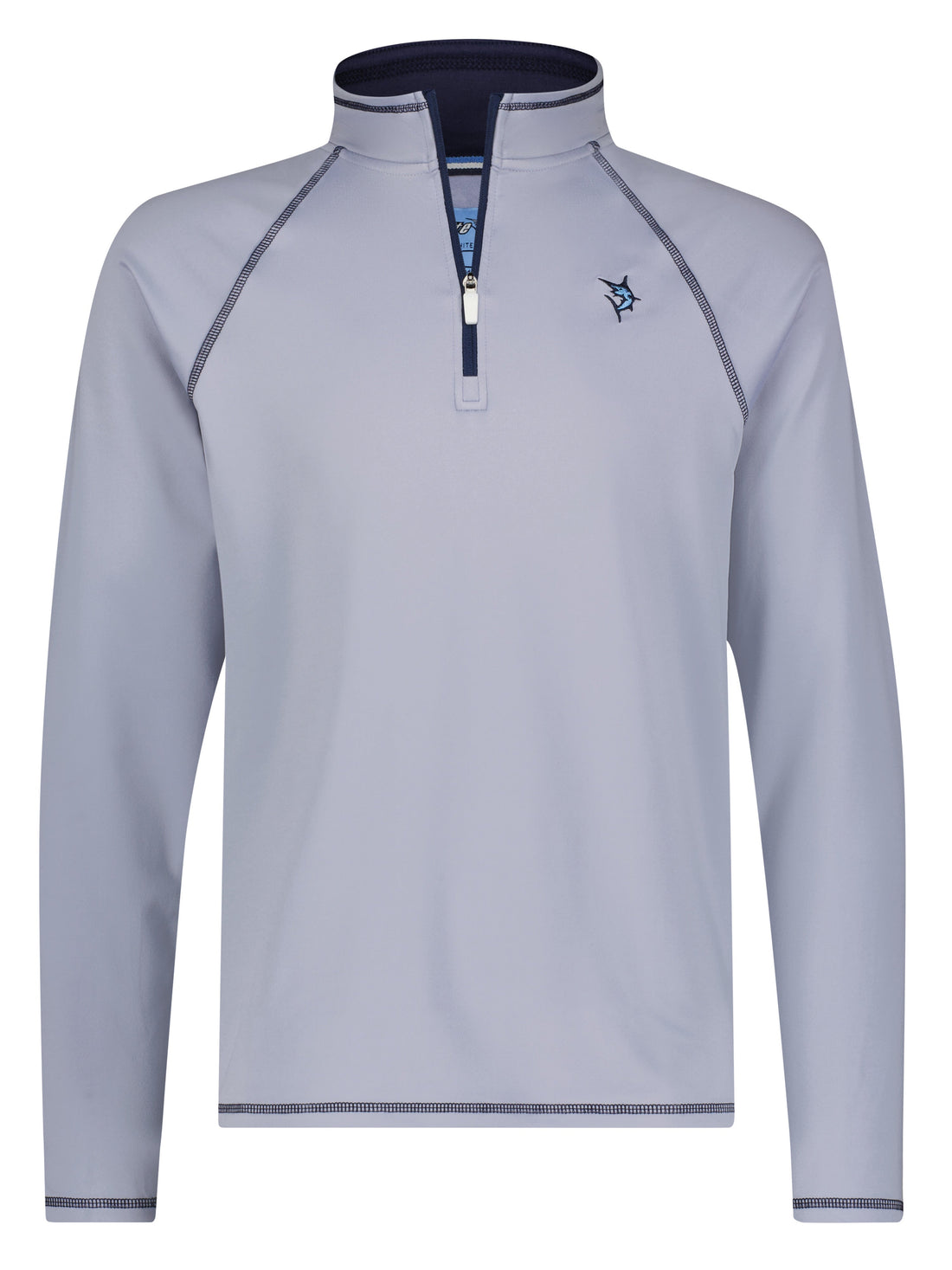 Grey White Water Life Harbor Quarter Zip featuring a relaxed fit, soft fabric, and classic style for effortless comfort.