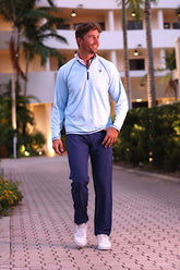 White Water Life New Harbor quarter zip sweatshirt in a relaxed fit, featuring a comfortable collar and soft fabric.