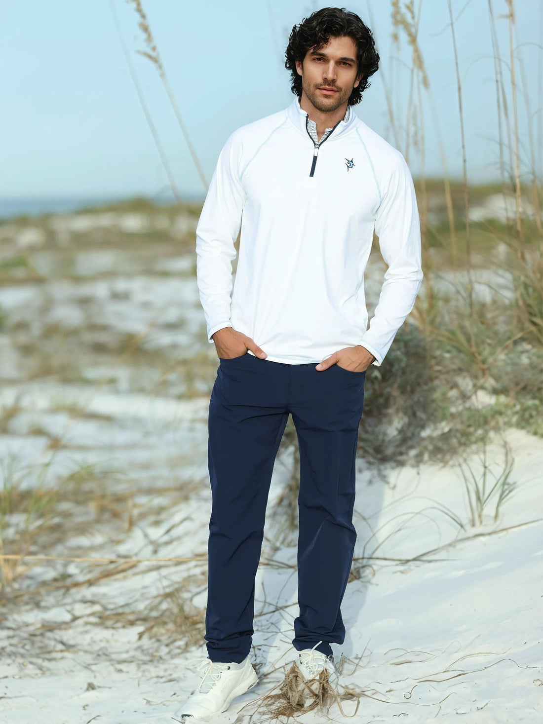 White Water Life Seaport Pants showing relaxed fit, lightweight fabric, and casual style in a natural outdoor setting.