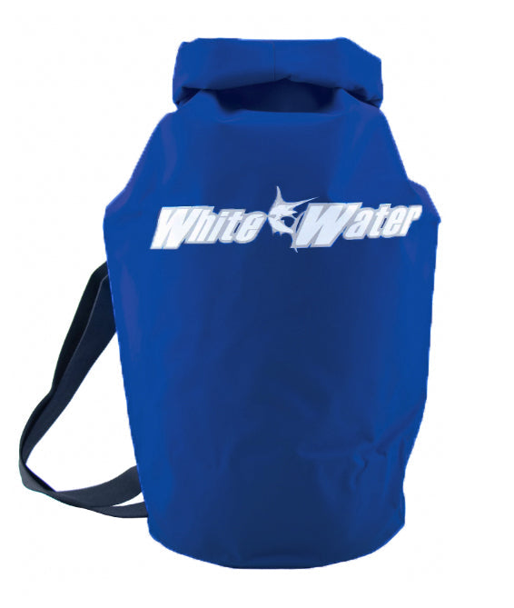 White Water Life Hydrogear 10L dry bag, simple waterproof storage bag for outdoor adventures, shown in black with roll-top closure.