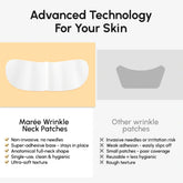 Maree lifting neck wrinkle patches shown on a person&