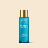 Maree Milky Rice Hydrating Toner bottle with white and gold label, designed for moisturizing skincare.