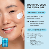 Maree Retinol & Collagen Anti-Age Cream jar with cream visible inside, showcasing a luxurious skincare product for youthful skin.