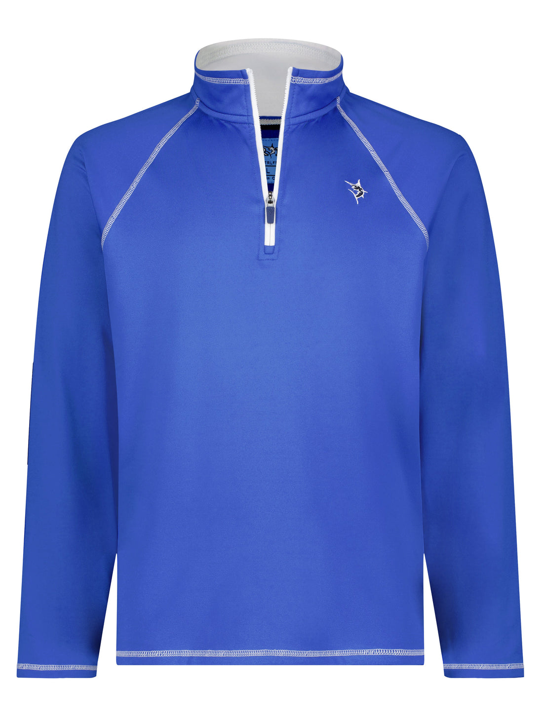 White Water Life New Harbor Royal quarter zip sweatshirt, stylish and comfortable for casual wear.