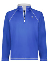 White Water Life New Harbor Royal quarter zip sweatshirt, stylish and comfortable for casual wear.