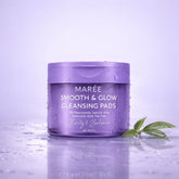 Maree Niacinamide Smooth & Glow Pads with 12% Niacinamide for brightening and skin smoothing, displayed on a neutral background.