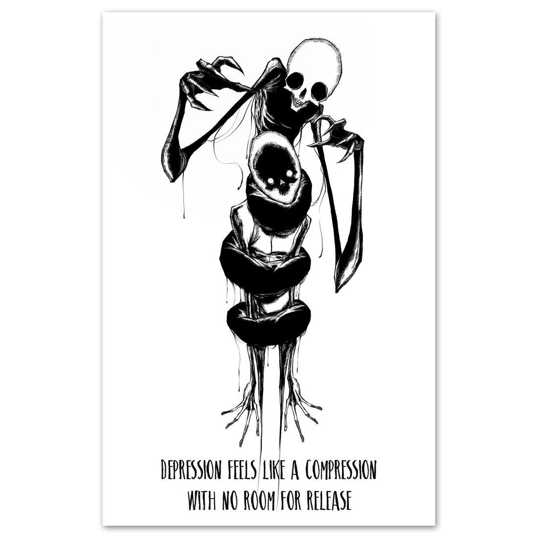 No Release print poster by Any Means Necessary Clothing featuring bold graphic design on 11x17 inch paper.