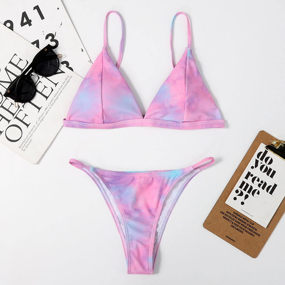 Women Three Point Sexy Bikini Split Swimsuit