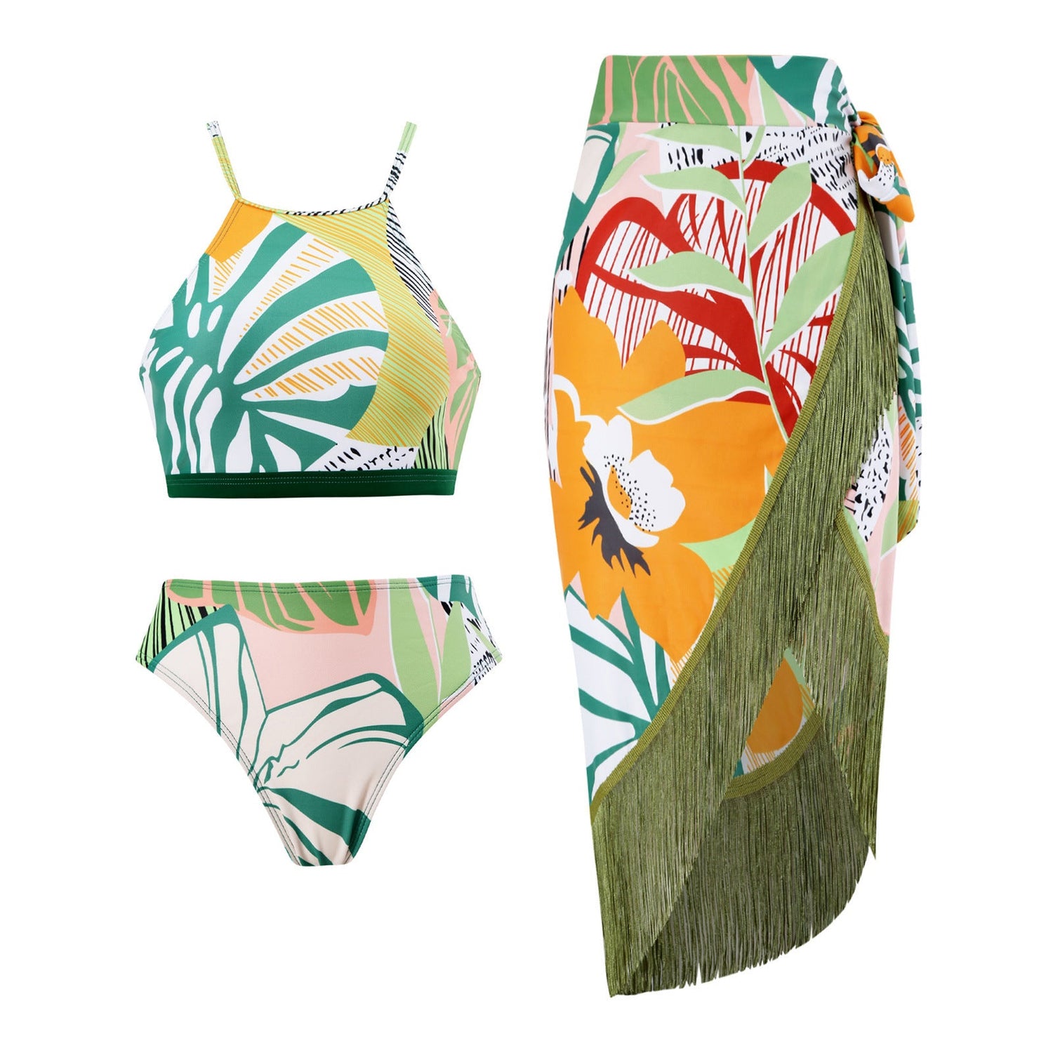 Retro One Piece Swimsuit Women&