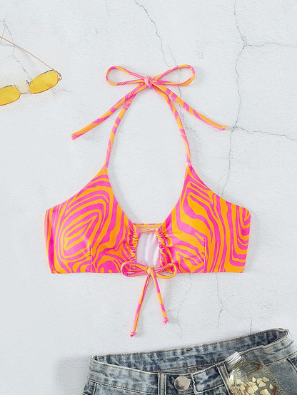 Women Swimsuit Exercise Bikini Swimsuit Bikini Unlined Top