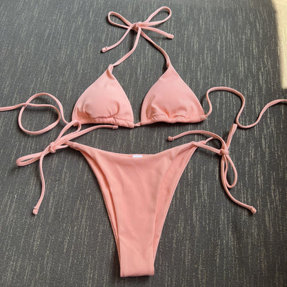 Sexy Three Point Bikini Split Swimsuit Women Beach Spring Swimsuit Bikini