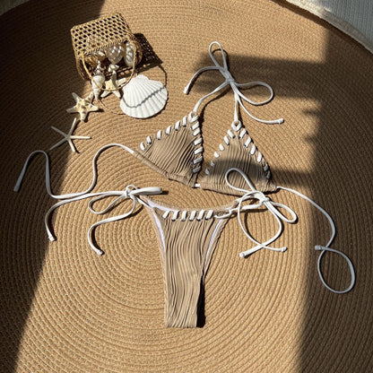 Fresh Sweet Personality Split Swimwear Swimsuit Bikini