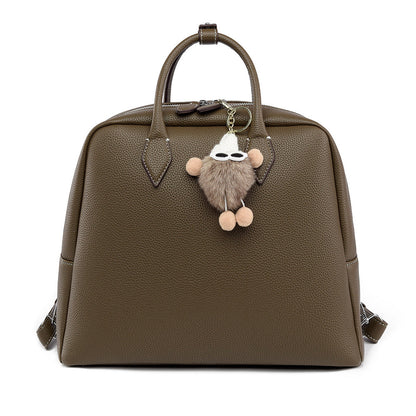 Backpack Simple Briefcase Large Capacity Office Backpack Casual Texture Handbags Women