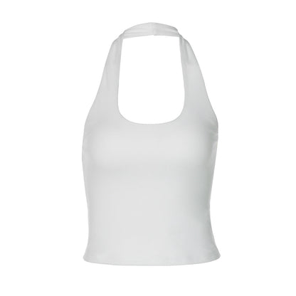 Women Clothing Summer Sexy Backless Slim Fit Outdoor All Matching Small Vest Women