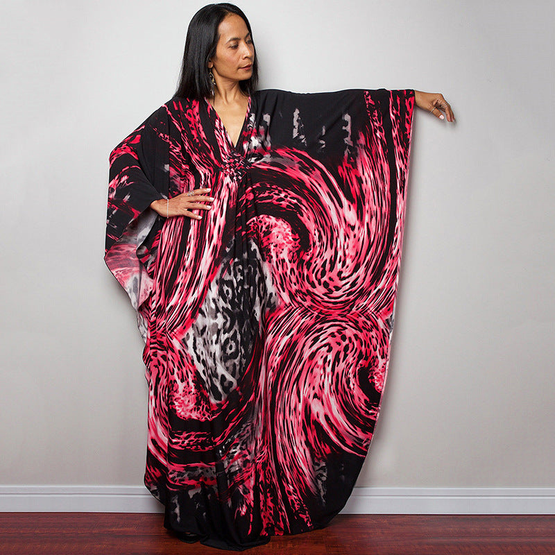 Beach Dress Loose Seaside Vacation Sun Protection Robe Beach Cover Up Swimsuit Outwear Women