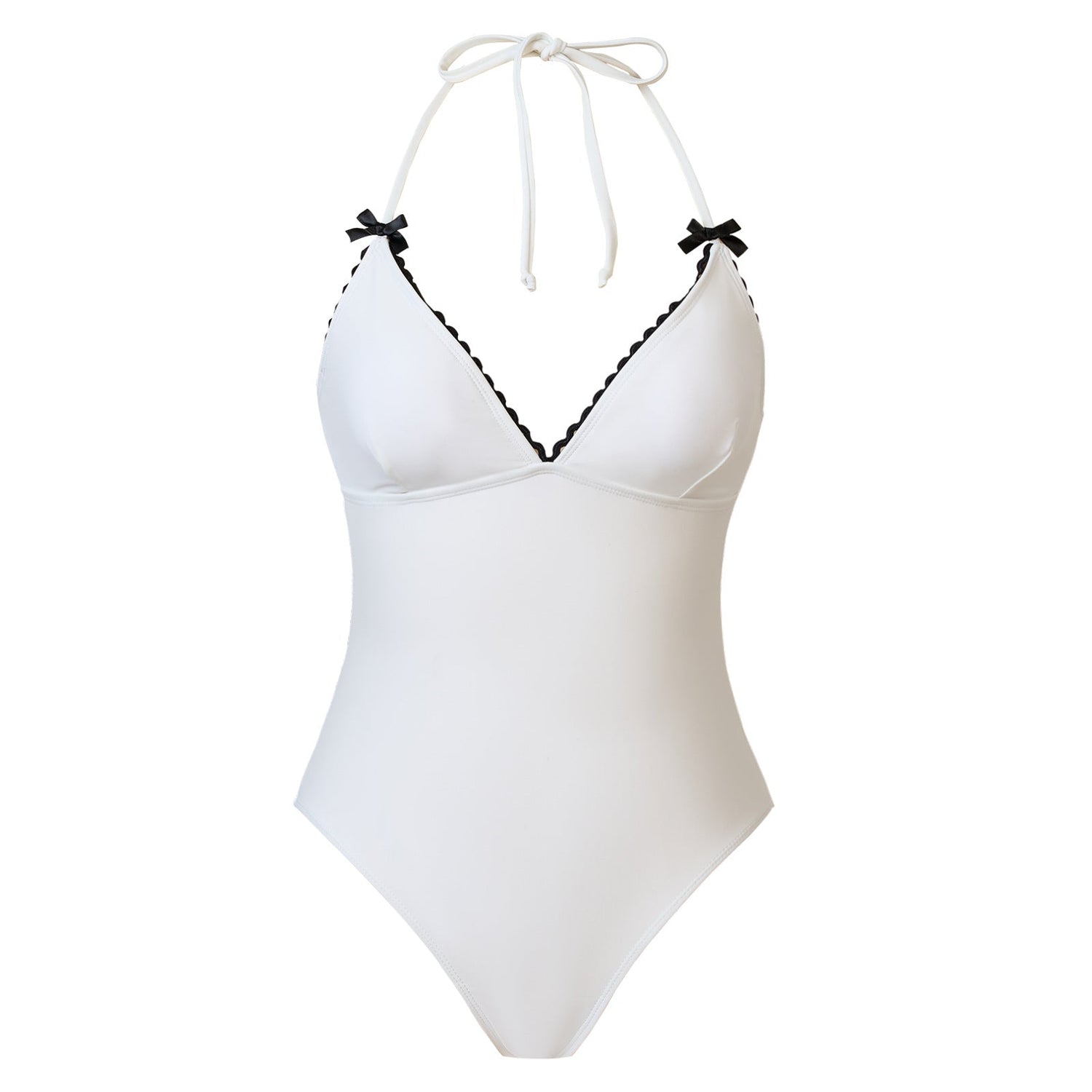 One Piece Swimsuit Women Black White Sexy Two Piece Sets Swimsuit Chiffon Dress