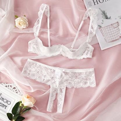 Pajamas Women Sexy Lace Sling Pajamas Two Piece Sexy Lingerie Women