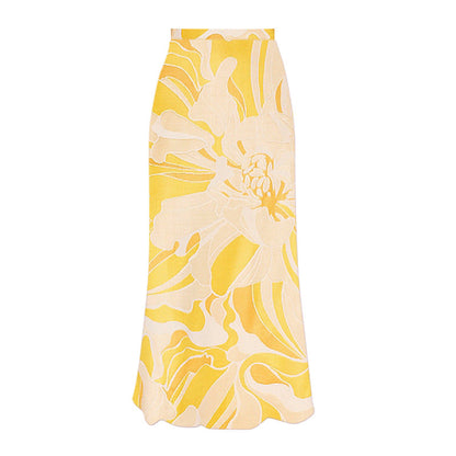 Three Dimensional Floral One Piece Swimsuit Women Beach Vacation Suit Skirt Swimsuit
