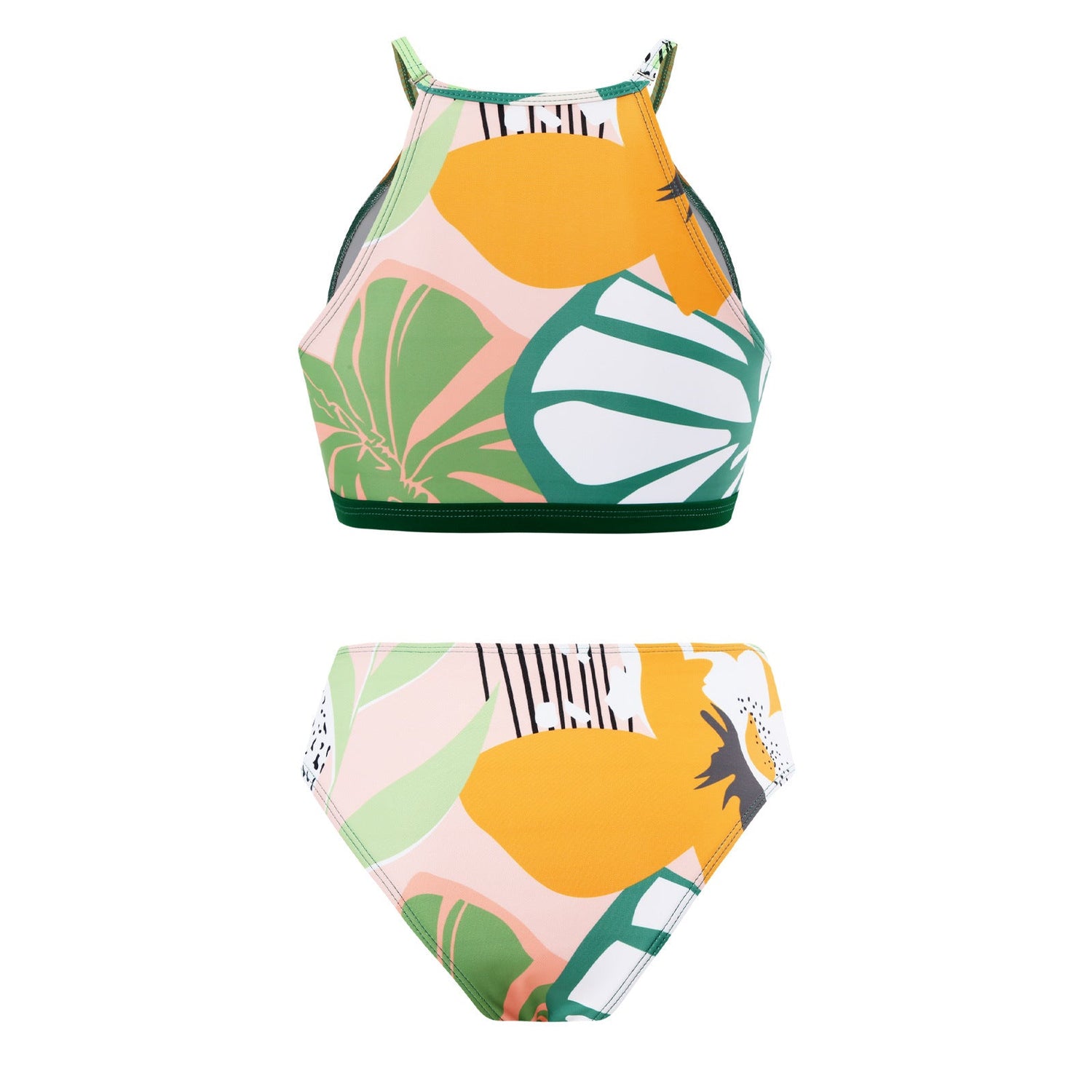 Retro One Piece Swimsuit Women&