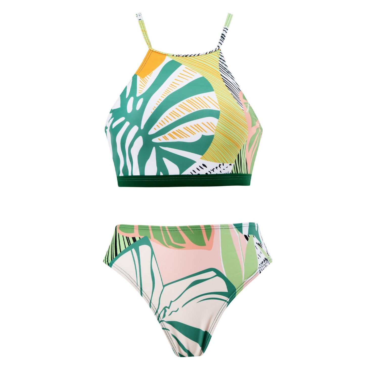 Retro One Piece Swimsuit Women&