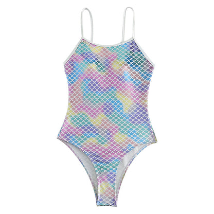 Bronzing Scale Sexy Jumpsuit One Piece Swimsuit Women