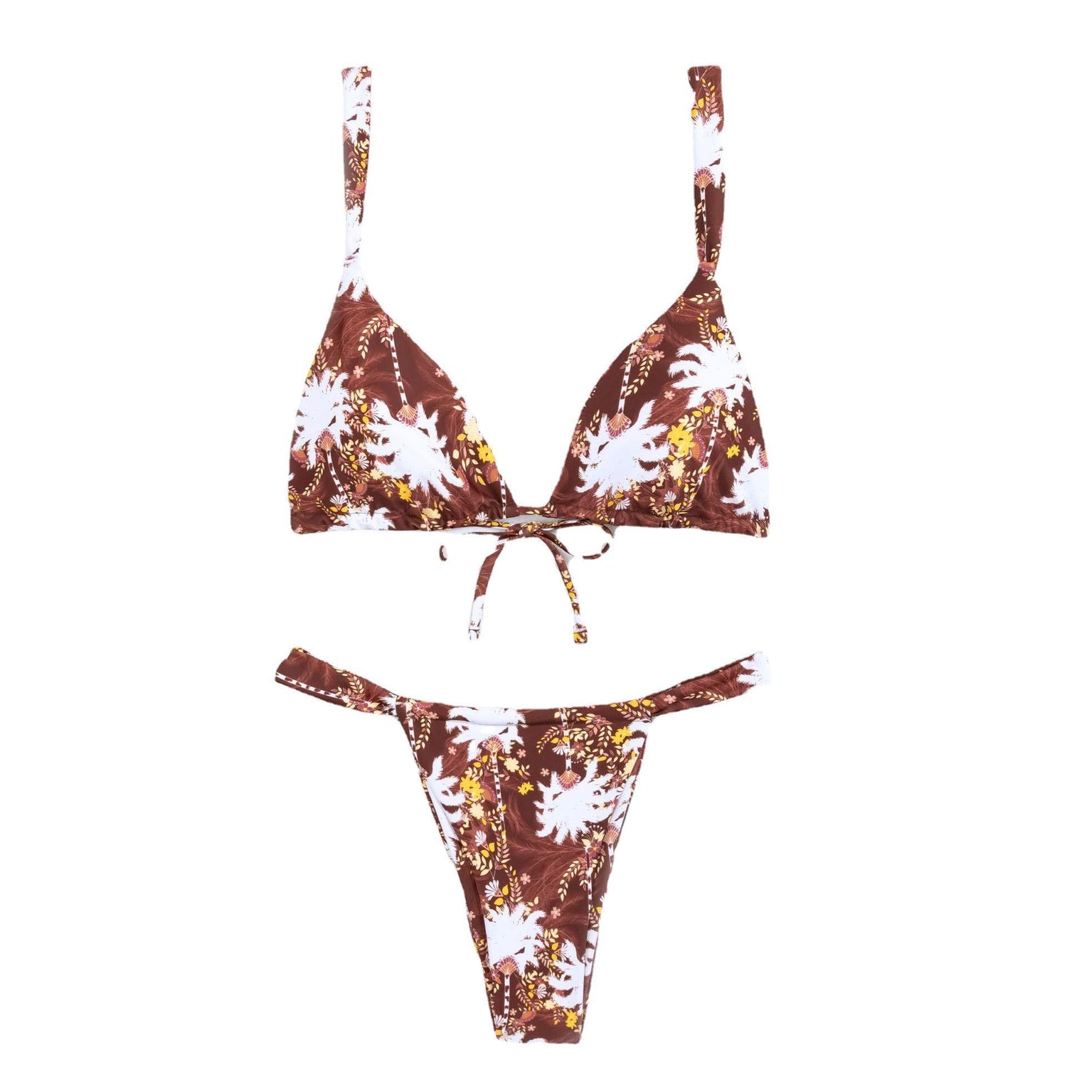 Printing Quality Bikini Bikini Lace up Split Swimsuit Set Women Bikini Swimsuit
