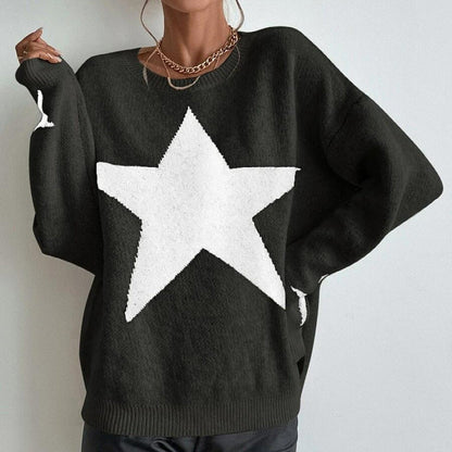 Autumn Winter Arrival Sweater Women Pullover round Neck Thread Personality Sweater Sweater Coat Women
