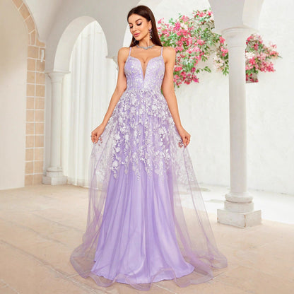 Camisole Evening Dress Sexy Elegant Red Carpet Catwalk Cocktail Annual Meeting Dress Women