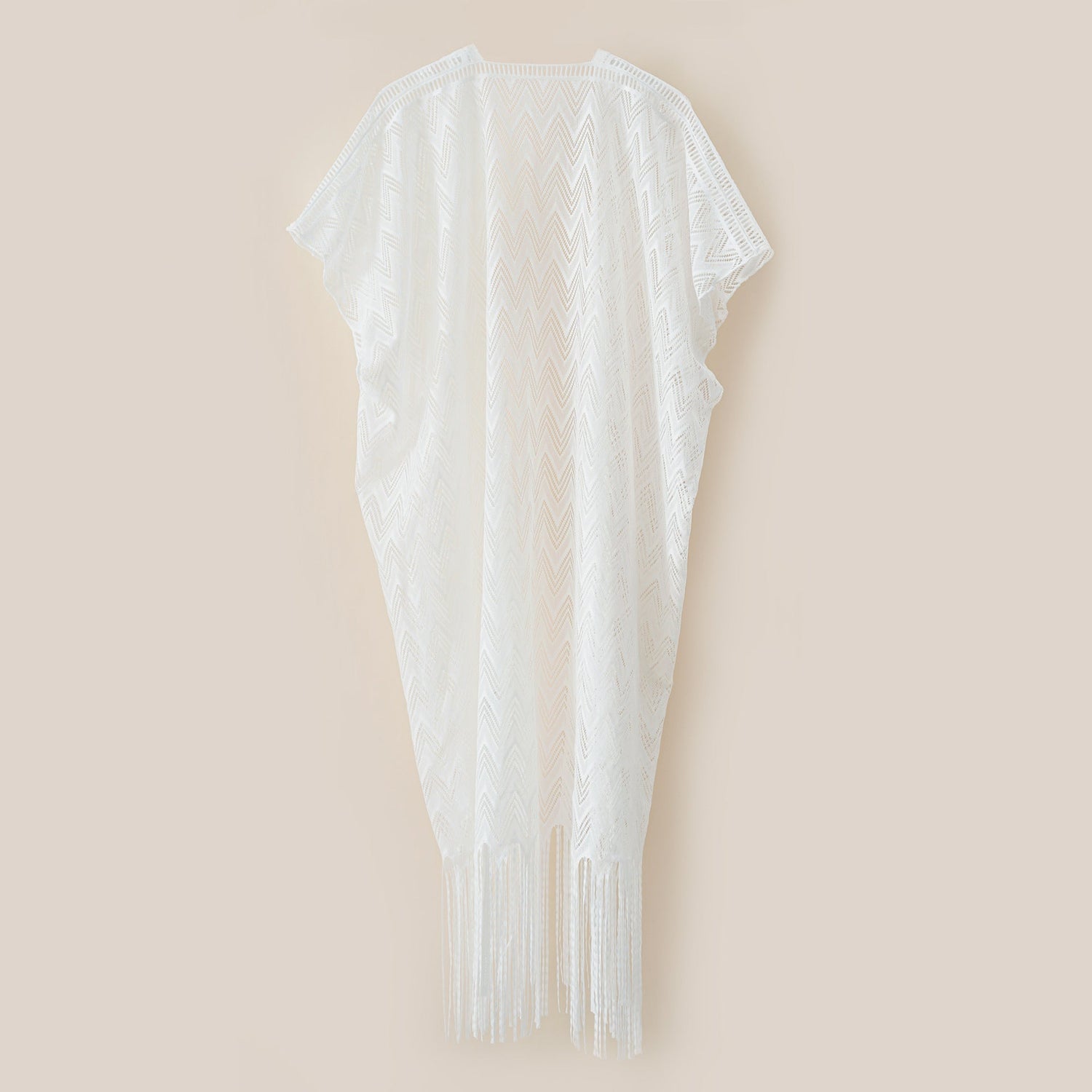 Sexy Sun Protective Clothing Women Clothing Loose Fitting Tassel See Through All Match Sun Protection Beach Cover Up