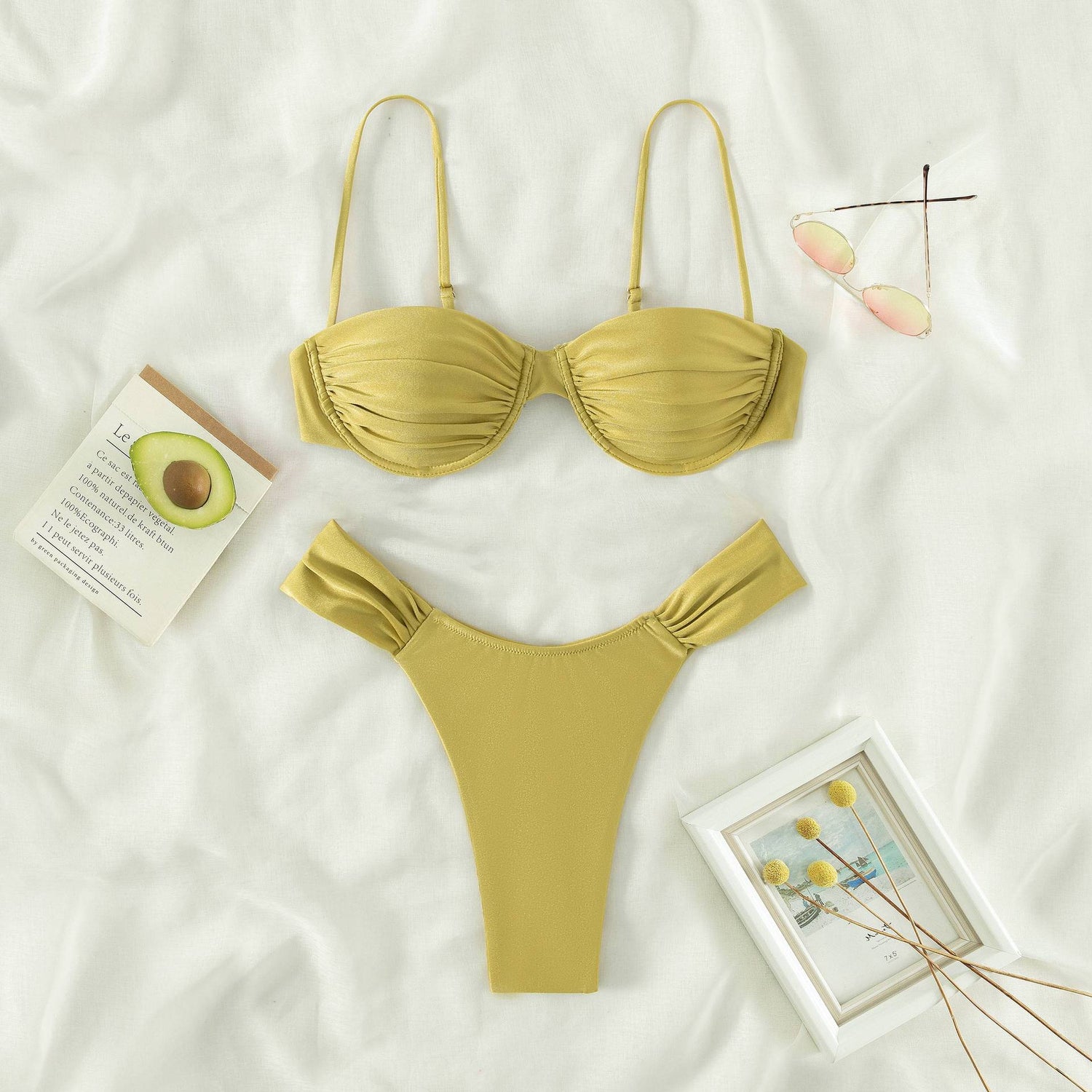 Bikini Sexy Swimsuit Triangle plus Size Women Seperated Swimwear