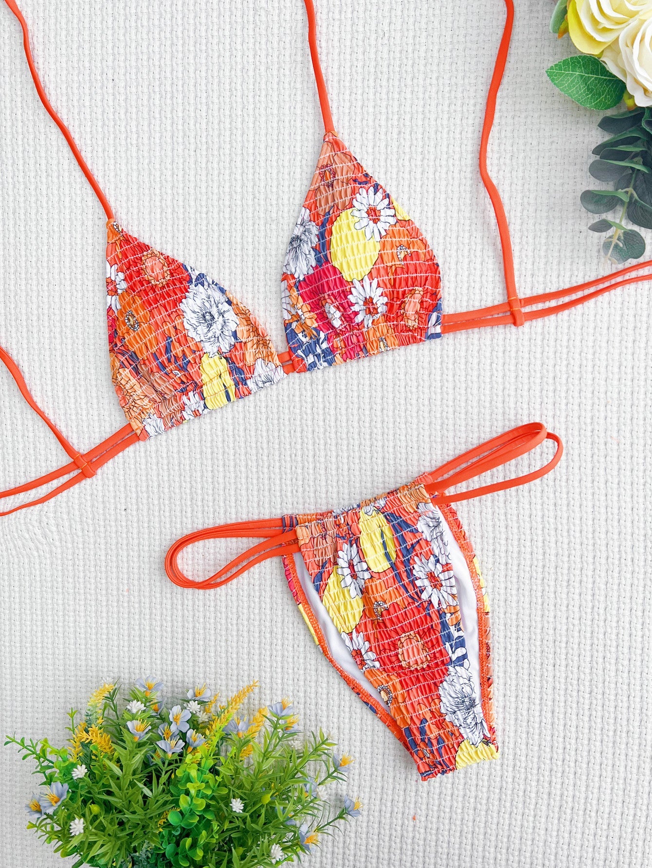 Bikini Double Bikini Sexy Swimsuit Color Swimsuit Women&