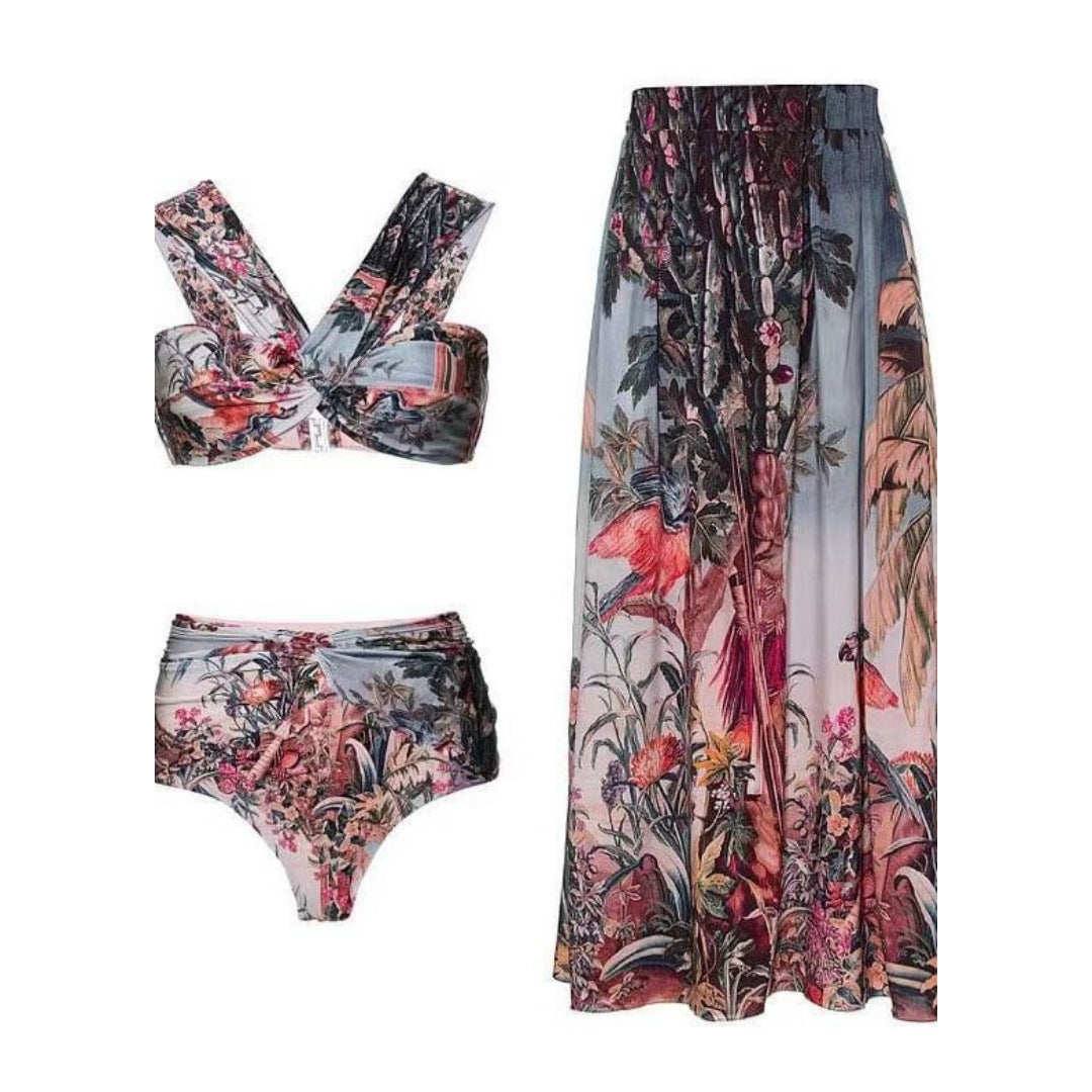 Vacation Beach Dress Swimsuit Women&
