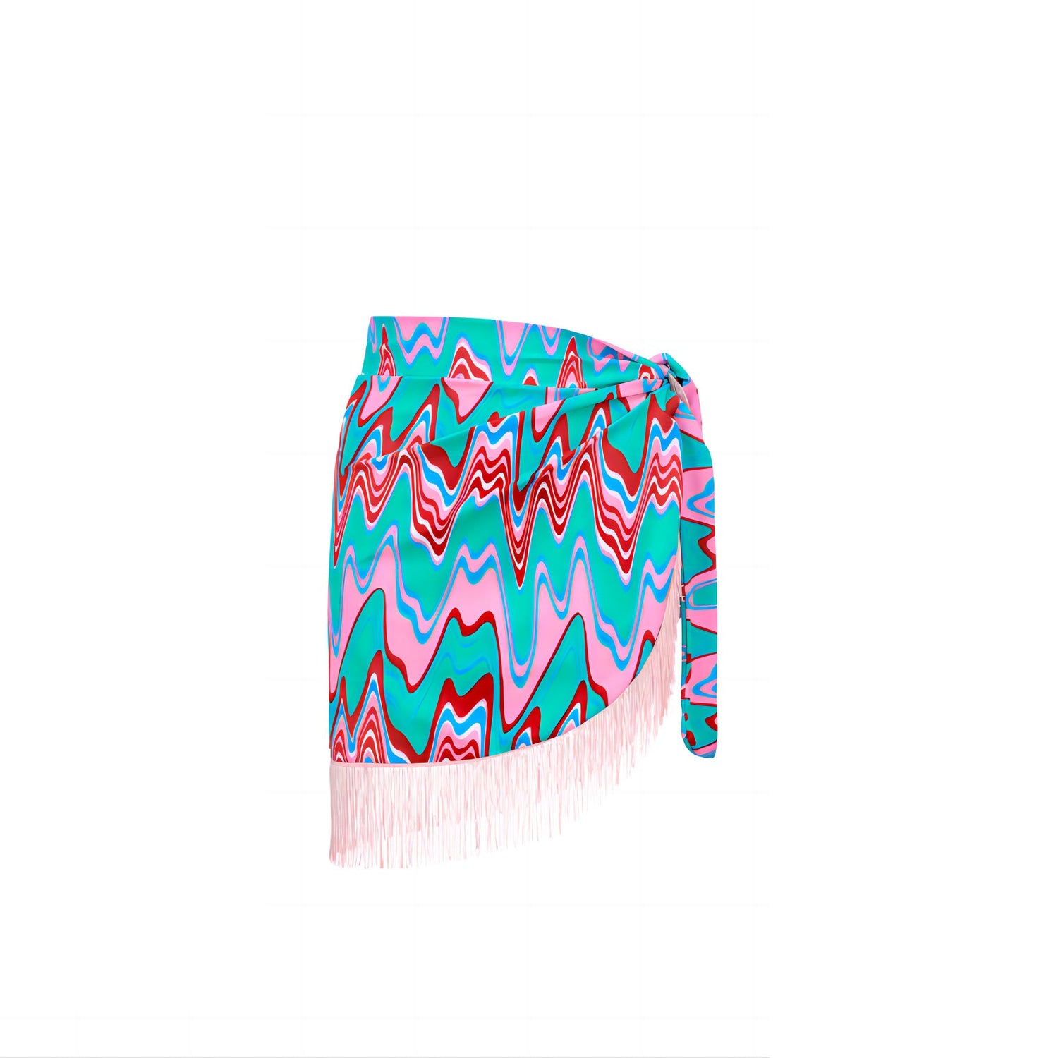 Spring Sexy Swimsuit Women Conservative Printed Swimsuit Wrap Skirt Set